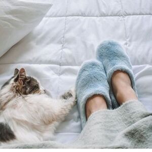 Pantuss Ballerina Aromatherapy Heated Blue Slippers